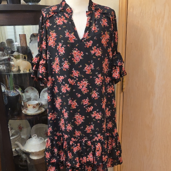 CeCe Womens Ruffled Short Mini Dress Medium - Picture 4 of 7